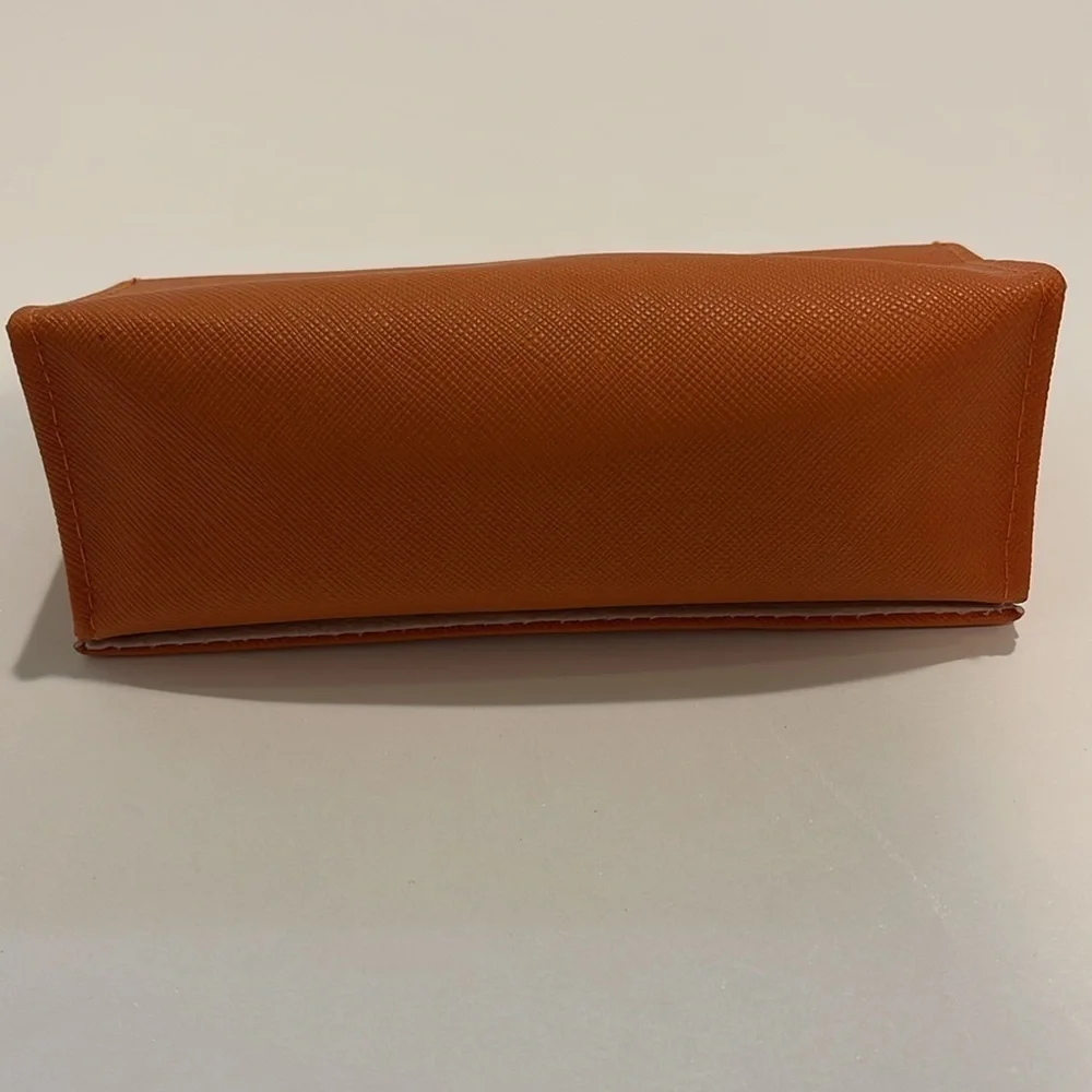 Tory Burch Orange Leather Sunglasses Case